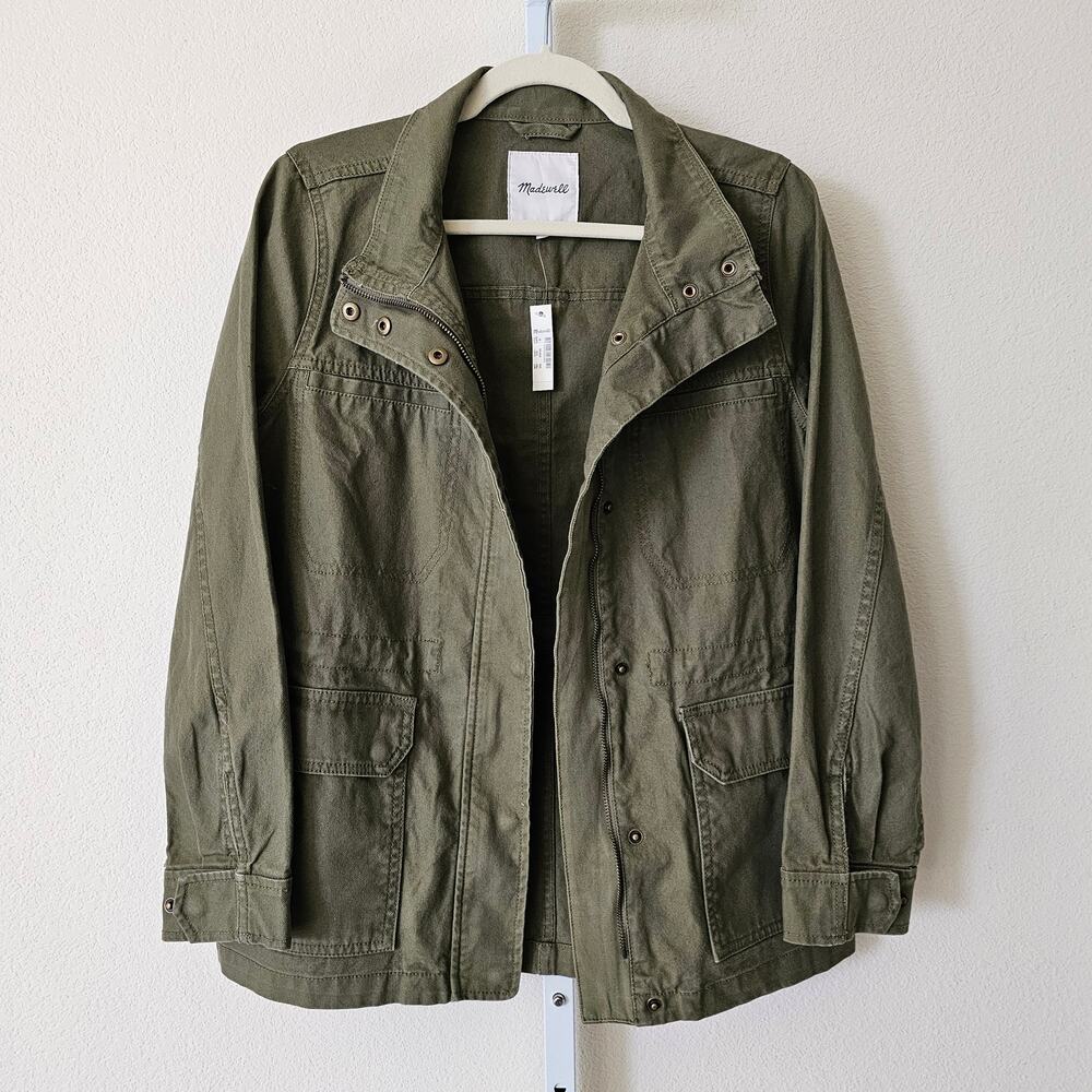 MADEWELL NWT Dispatch Military Inspired Jacket in Desert Olive  Sz M - Picture 3 of 16